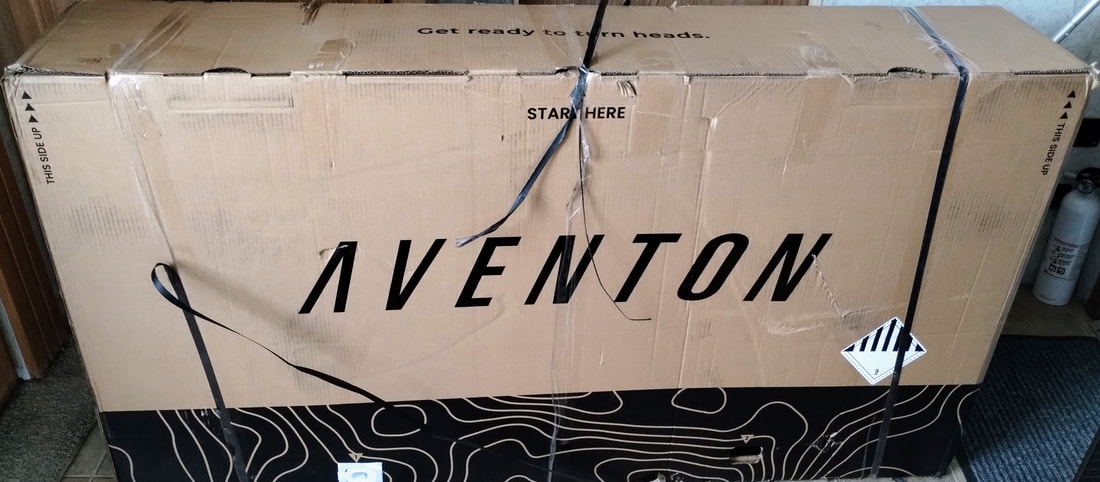 Aventon Level 2 box after shipping