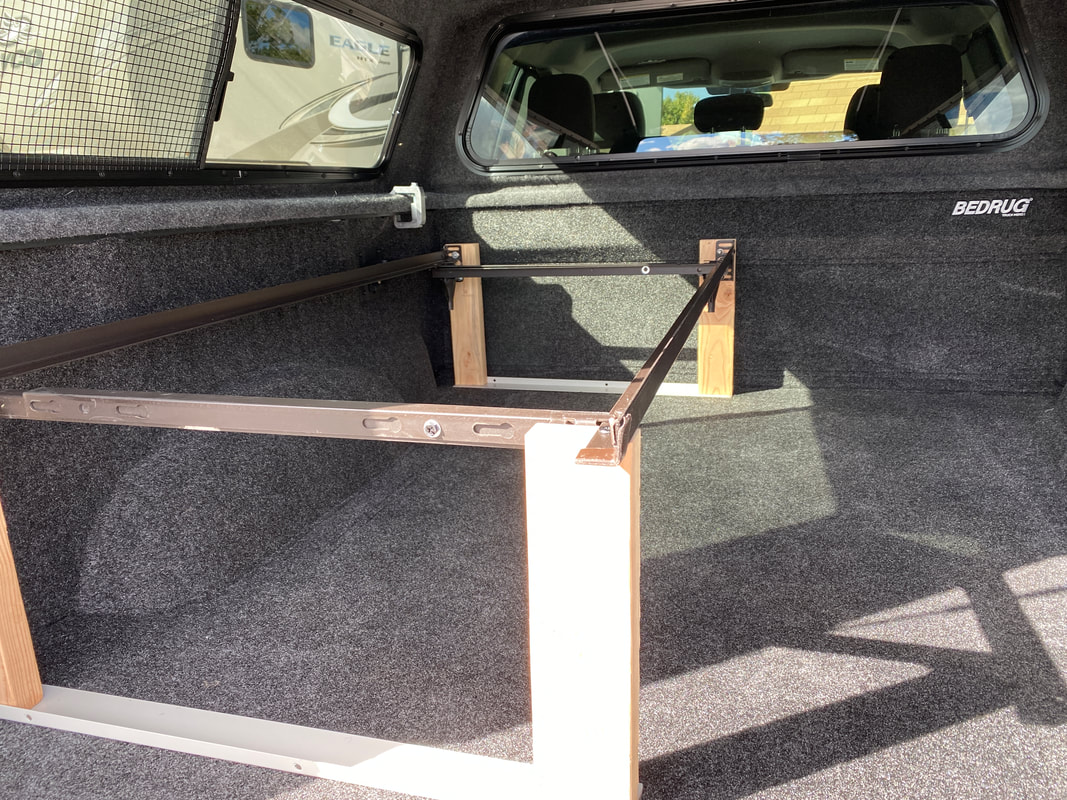 Home made bed platform for F150 pickup camper