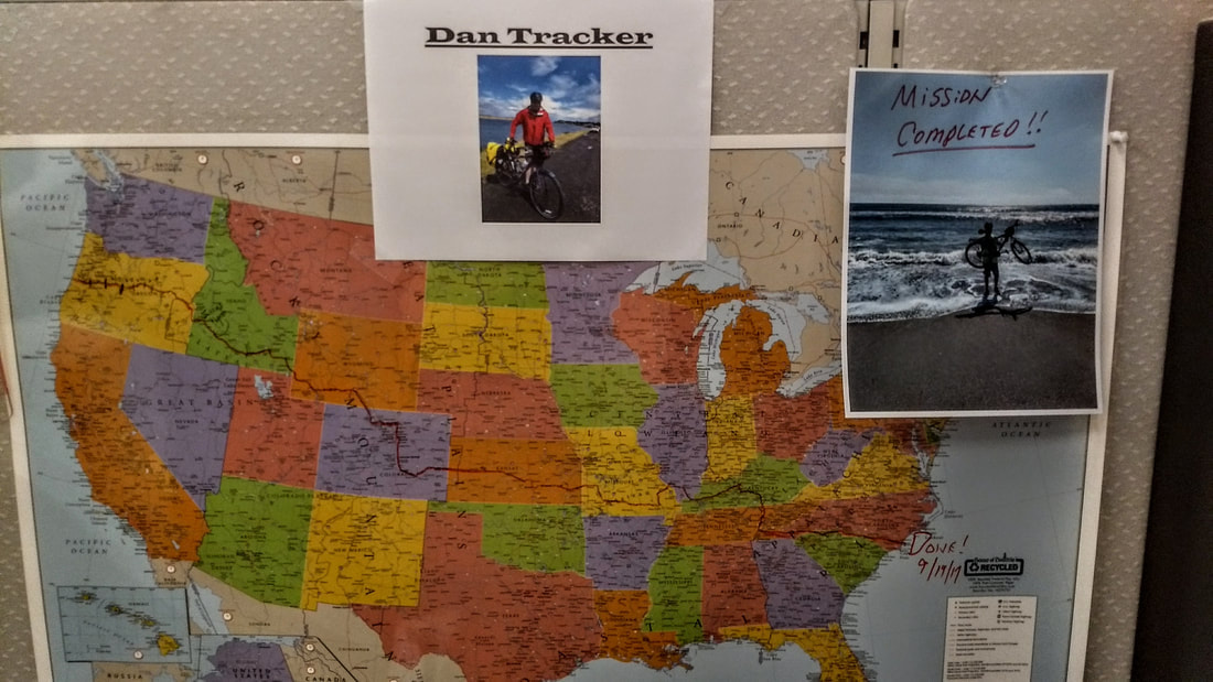 Map of my bike ride across America